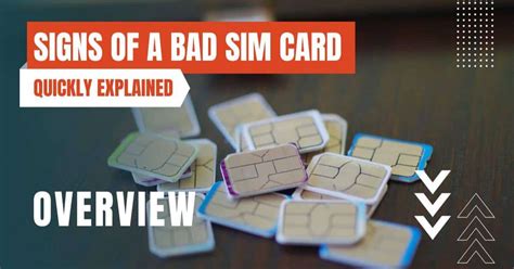 sim card is damaged symptoms